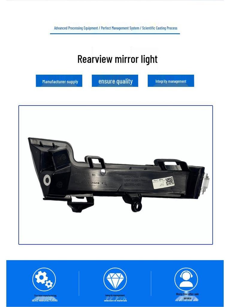 2GD 949 102 101 Fits Volkswagen T-Roc (2018-2022) Exterior Rearview Mirror with Turn Signal.