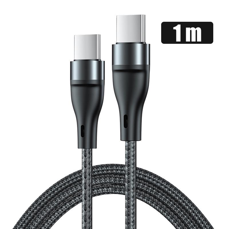 PD60W Dual-Head Type-C Charging Cable for Apple, Xiaomi, Huawei Devices