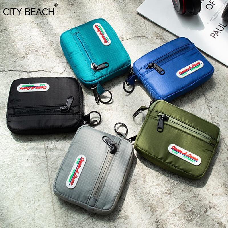 CITY BEACH Fabric Coin Purse & Mini Card Holder
