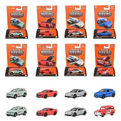 Matchbox 985A-FWD28 - Verschiedene Fahrzeugspielzeuge mit beweglichen Teilen, Mini-Autos, 8er-Box, Verkauf in Box, ab 3 Jahren, mehrfarbig