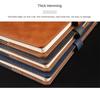 School Notebook 200 Pages Leather Cover Sewing Binding  School Supplies A5A6 Hardcover Diary Leather Diary