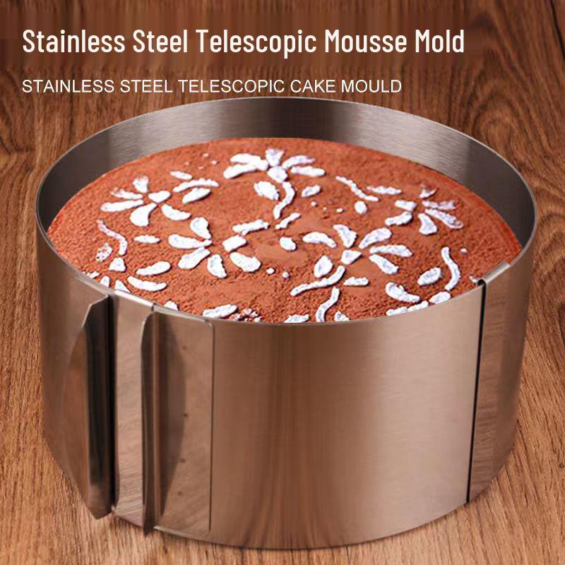 Stainless Steel 6-12 Inch Adjustable Mousse Ring Cake Mold