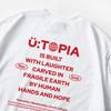 Seupeullaesikodeu White Short Sleeve T-Shirt - Utopia Red