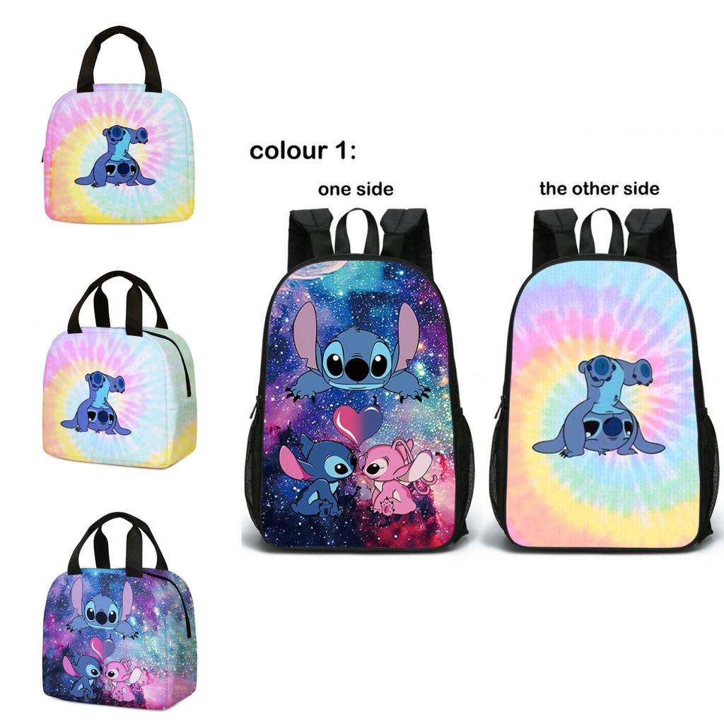 Cartoon Cute Lilo And Stitch Backpack Perfect Gift For Kids Who Love Hiking And Traveling
