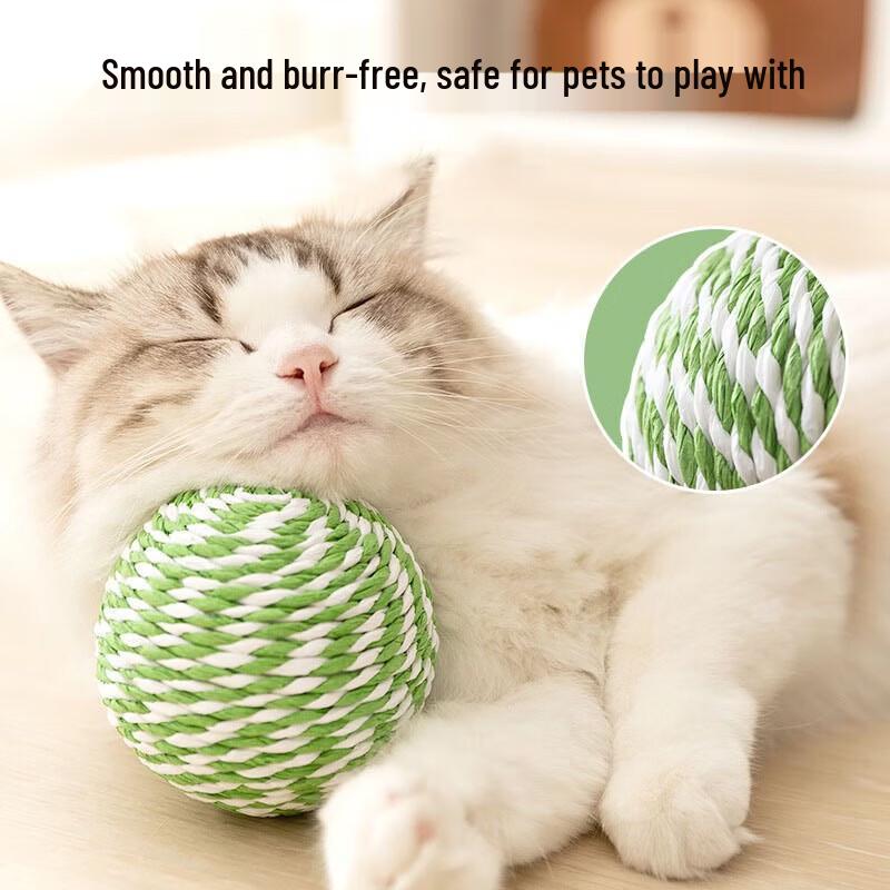 Yunxiaoshi Sound-Making Sisal Cat Toy Ball