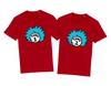 THING One THING Two Couples Matching Costume T-Shirt Funny Cat Twins Dr. Seuss
