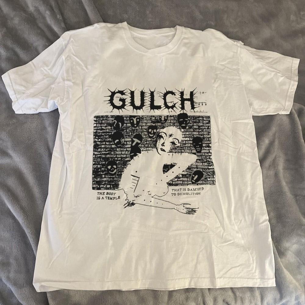 VTG Gulch Band Album Heavy Cotton White T Shirt S-5XL EN666 Unisex T-Shirt XXXL