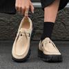 Outdoor Men's Shoes Spring New Thick-soled Heightening Leather Thick-soled Heightening Shoes Fashion Tooling Casual Shoes 1669-J