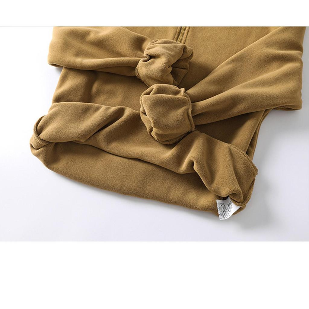 Men's Warm Half-zip Lamb Fleece Sweatshirt Winter Fleece Stand Collar Plus Fleece Thickened Sweatshirt