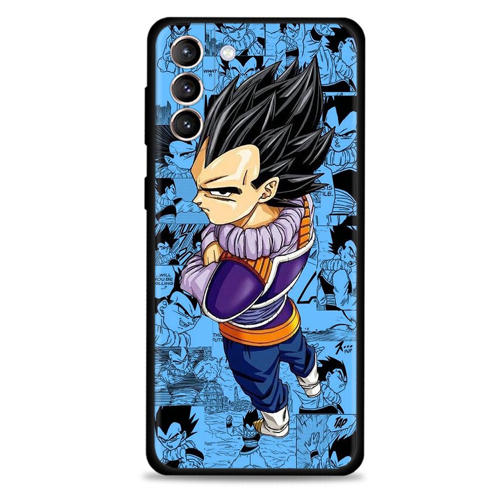 Dragon Ball Majin Vegeta Phone Case for Samsung Galaxy S20 S21 FE S22 Ultra S10 S9 S8 Plus S10e Note 20Ultra Silicon Cover