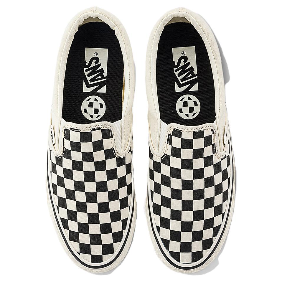 Vans Slip-On Reissue 98 Comfortable Versatile Low-Top Skate Shoes Unisex Sneakers Black White VN000CTCKIG