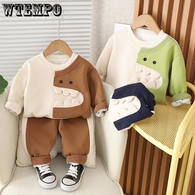 Jungen Set Herbst Baby Kinderkleidung Koreanischer Rundhals Lässiger Stil Niedlich Jungen und Mädchen Frühling und Herbst Zweiteiliges Set