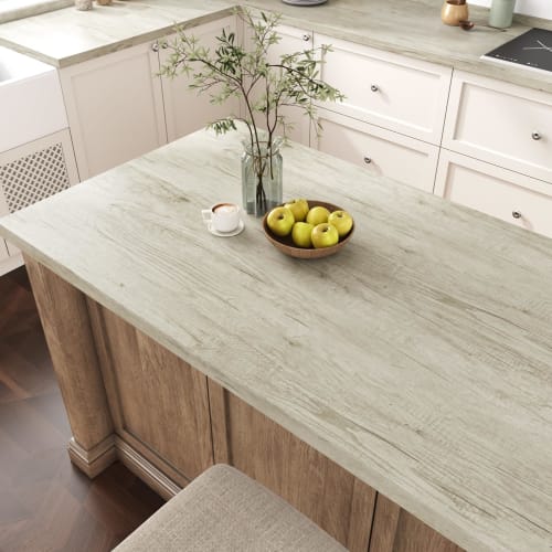 VEELIKE Wood Grain Wallpaper Stickers, Wood Grain Remake Sheet, Embossed Light Brown Wood Grain Cutting Sheet, Beige Wood Grain Sheet, Thick, Wide 40c