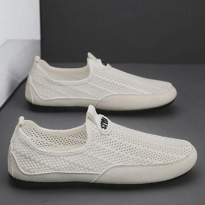 Atmungsaktive Slip-On-Freizeitschuhe aus Mesh für Herren
