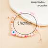 Evil Eye Multicolor Heishi Beaded Adjustable Bracelet for Women Bohemian Jewelry Gift