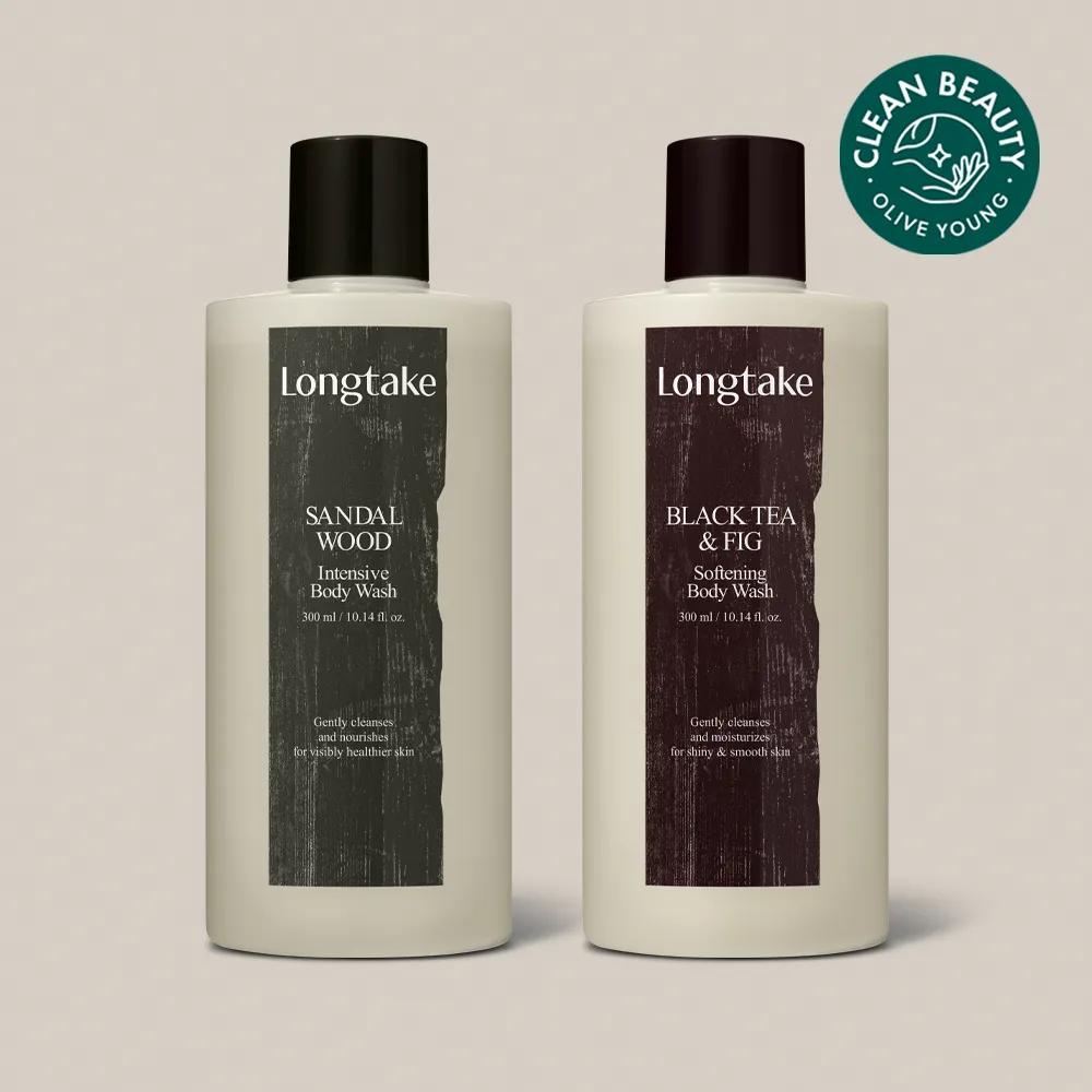 Longtake Body Wash 300mL (Sandalwood/Black Tea & Fig) Sandalwood Intensive