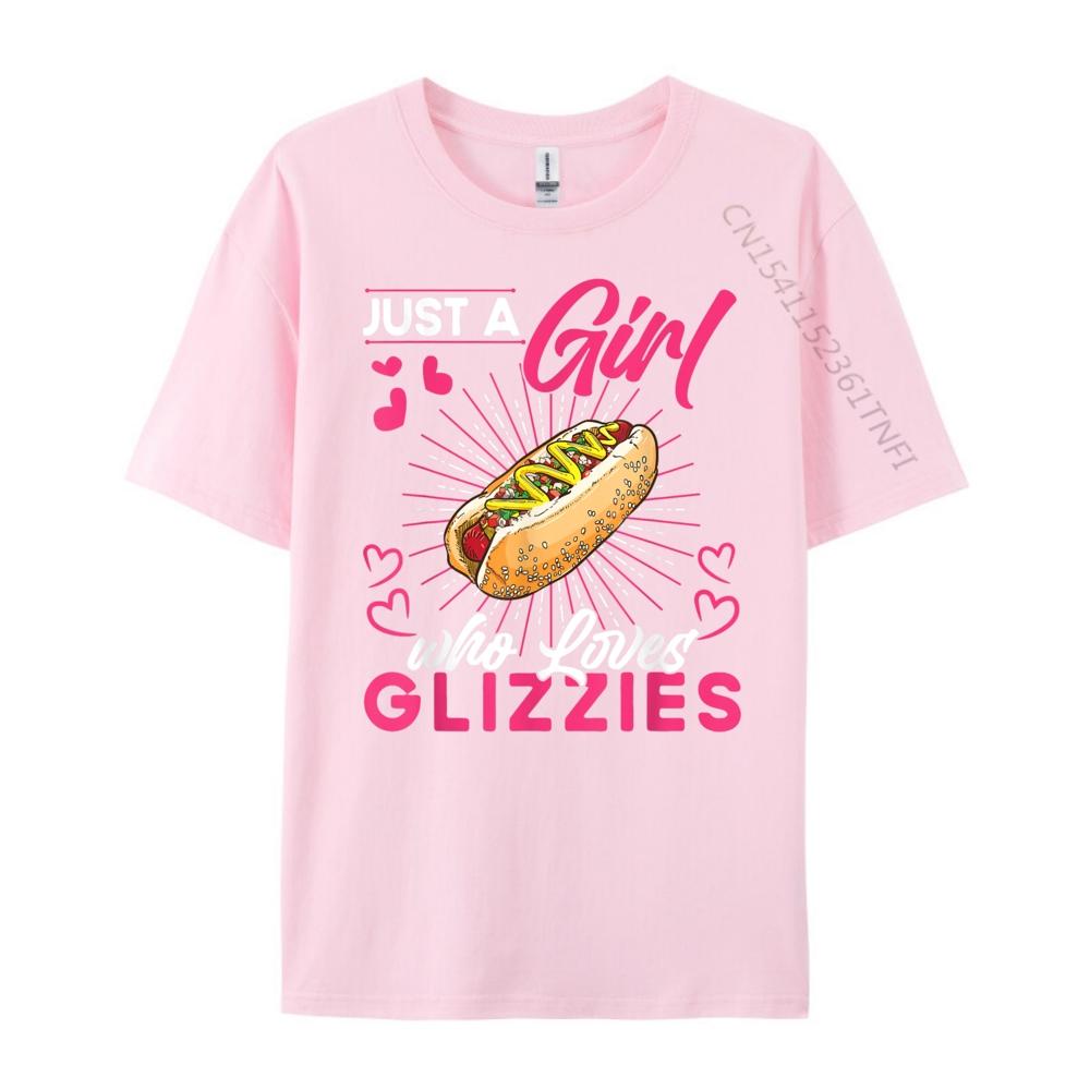 Just A Girl That Loves Glizzies Funny Big Glizzy Gobbler White Graphic Tee Funny Gifts Gift