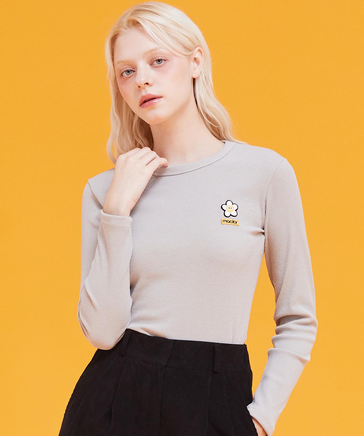 Mackie Daisy Patch Облегченная футболка Бежевая 1 Size