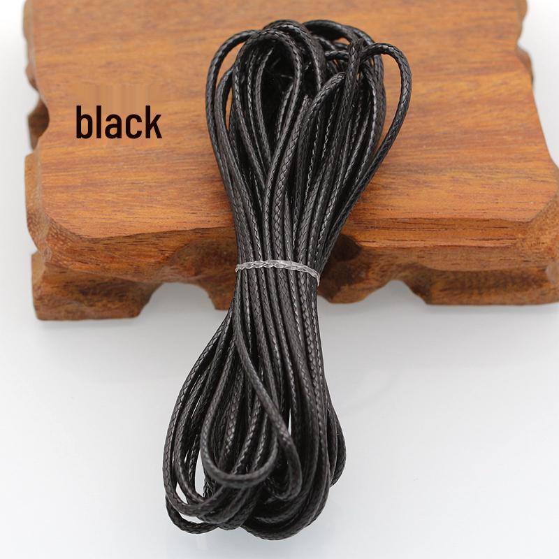 Korean Wax Cord for DIY Jewelry: 2.0MM Snake Pattern Leather Rope for Bracelet & Necklace Weaving