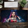 Mouse Pad Anime Punk Girl Computer Laptop Anime Keyboard Mouse Mat Large Mousepad Keyboards Gamers Decoracion Desk Mouse Pads