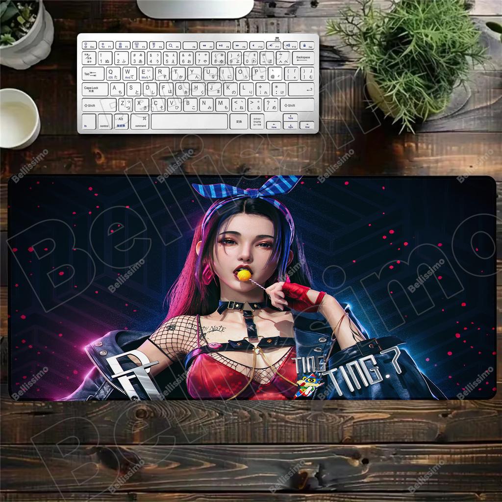 Mouse Pad Anime Punk Girl Computer Laptop Anime Keyboard Mouse Mat Large Mousepad Keyboards Gamers Decoracion Desk Mouse Pads