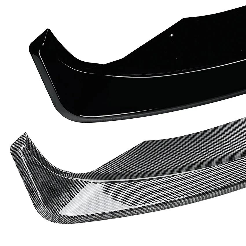 For Ford Fiesta MK6/7 ST 2012-2017 Front Bumper Splitter Spoiler Lip Wind Knife Diffuser Guard Protector Cover BodyKit Exterior
