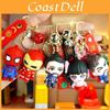 Adorable Cartoon Spiderman Couple Keychain Rubber Key Accessories