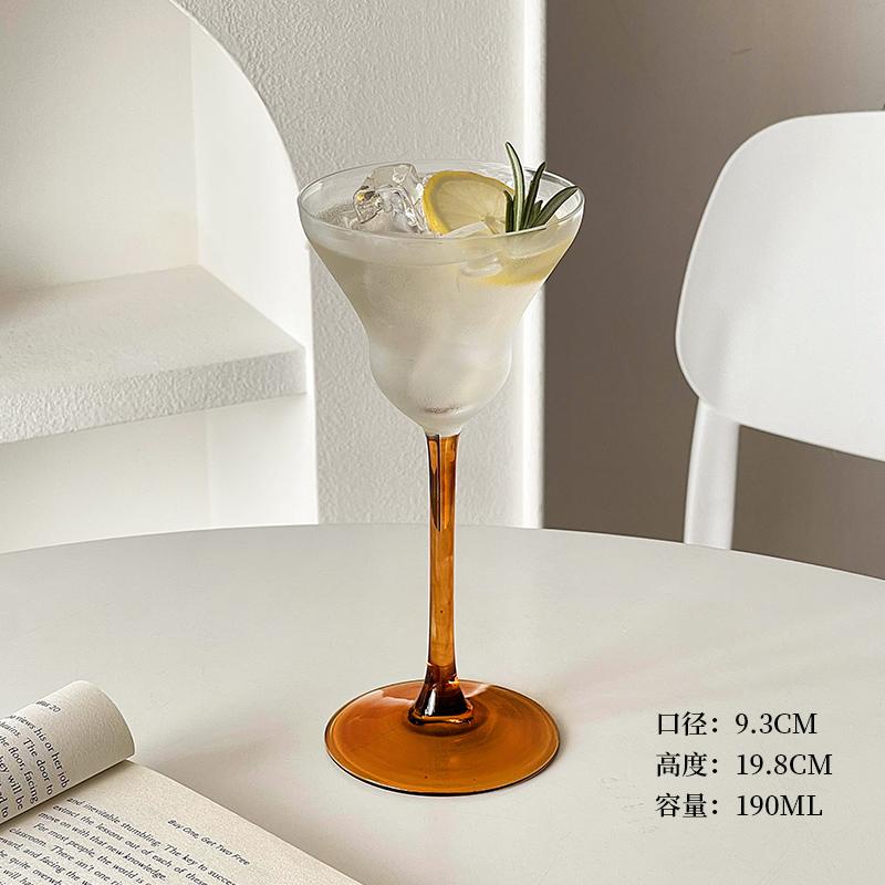 Premium Glass Cup Home Light Luxury Creative Art Slightly Tipsy Cocktail Champagne Cocktail Glass