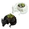 3D Printed Dragon Shaped Plant Pot Creative Animals Flower Pot Succulent Planter  for Yard Garden