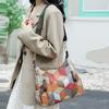 Retro Single Shoulder Crossbody New Color Collision Middle-aged Large-capacity Handbag Tote Women's Bag