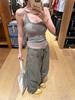 Women's Summer Hot Girl Pure Style I-Back Tank Top with Chest Pad, Solid Color, Versatile Sports Design