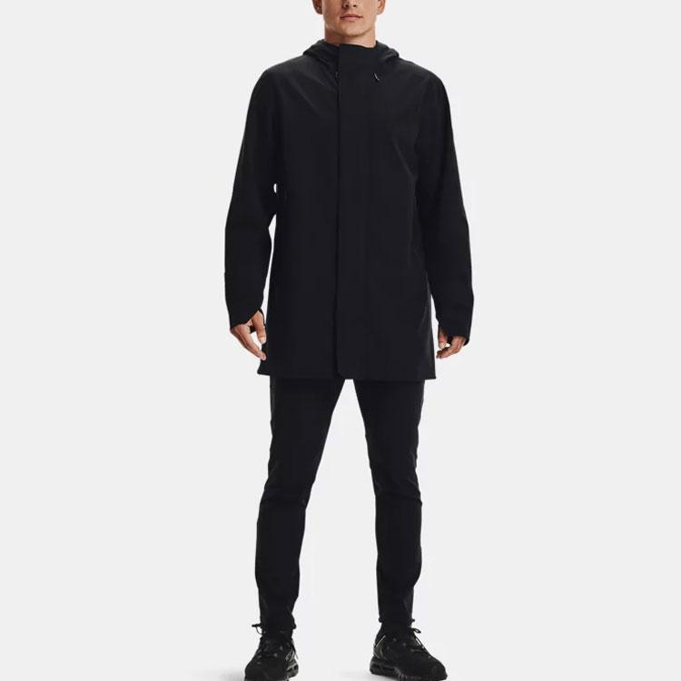 Under Armour Rush Shell Training Sports Long Sleeve Solid Jacket Men Tops Black 1364904-001