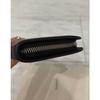 Used SAINT LAURENT Long wallet Round zipper Black Leather