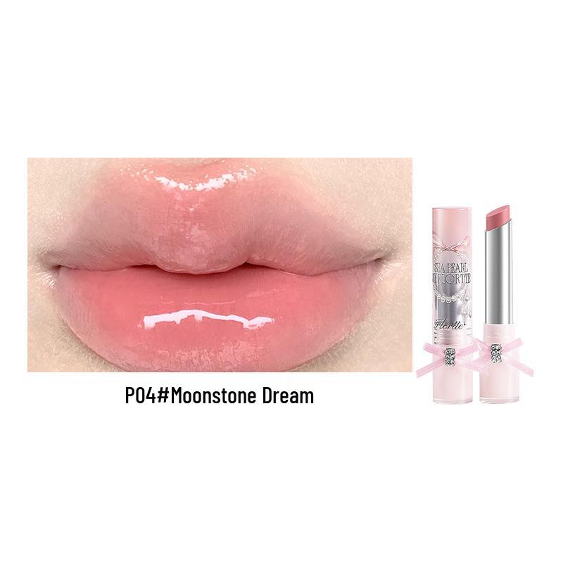 FLORTTE Glass Sea Solid Lip Gloss - Transparent Nude Watery Light Mirror Finish