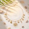 Bohemian Shell Starfish Scallopes Pendant Necklace For Women Ocean Series Seahorse Fish Coral Choker Beach Vacation Jewelry