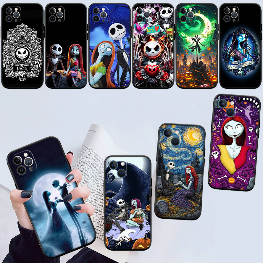 Nightmare Before Christmas Shockproof Phone Case for iPhone 6 6s 7 8 11 12 13 14 15 16 17 16E XS Pro Max XR X SE Air