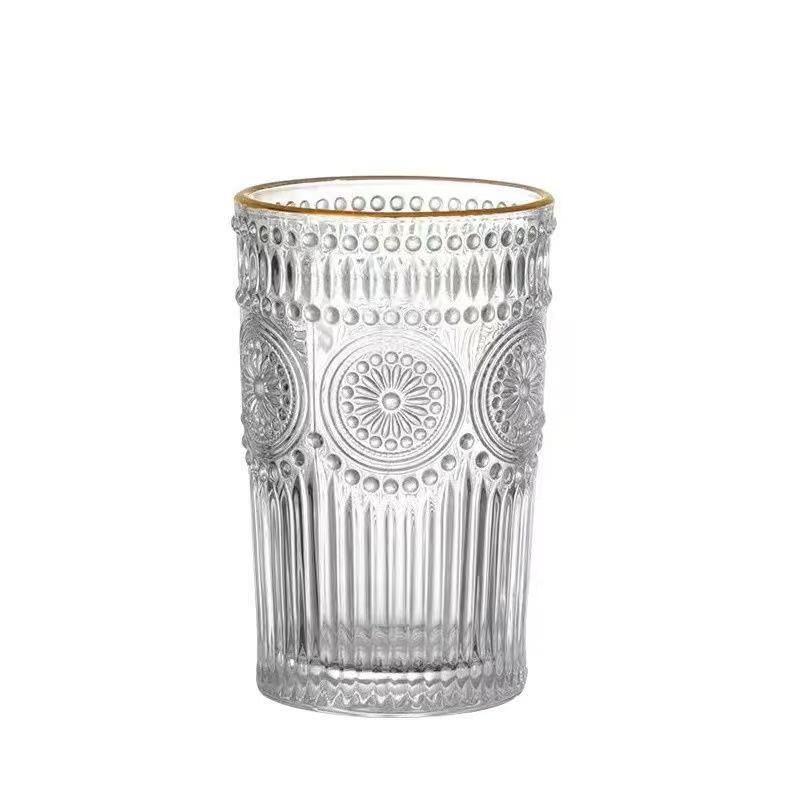 Glass Drikkekopp med Solsikkedesign - Ideell for Studenter og Sommersuvenirer