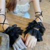 Fashionable Nostalgic Lace Detachable Arm Covers Comfortable Wear For Elegant Dress Event And Photo Shoots
