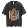 Men Streetwear Tshirt Japanese Anime Naruto Graphic TShirt Cotton  Harajuku Washed T Shirt Summer Hip Hop Tops Tees Black