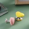 Heart Shape Toilet Presser Love Toilet Press Button Bathroom Water Buttons Push Switch Bathing Room Decor Nail Protector