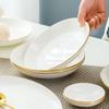 Jingdezhen Ceramic Hand-Painted Gold Dinnerware