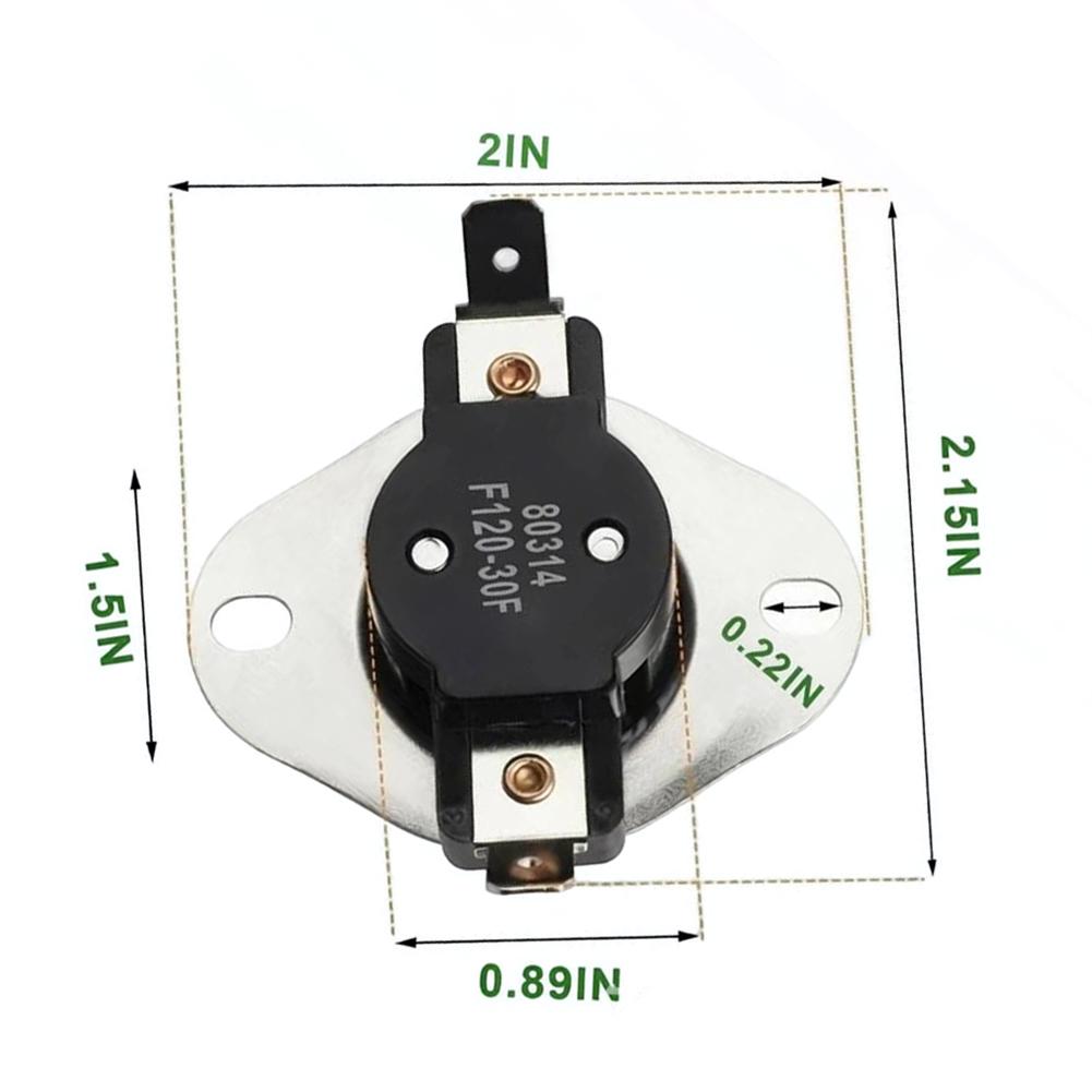 Low Temperature Thermostat 80314 F120 30F for US Stove Hotblast 1300 1400 1500 with Auto Reset Function Metal Construction
