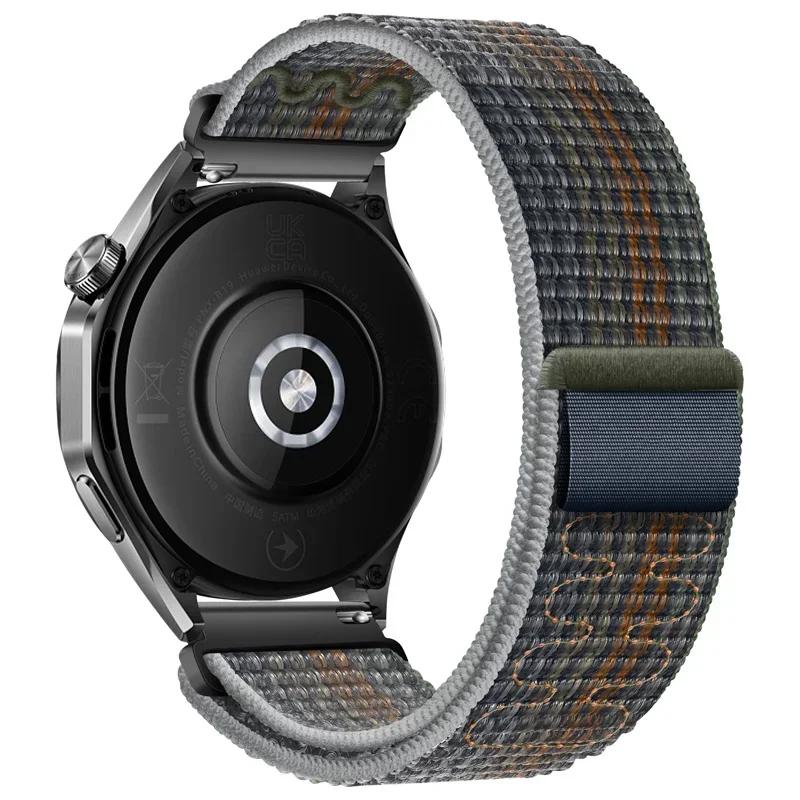 20mm 22mm Smart Watch Strap for Amazfit Balance GT4/3/2 46mm Nylon Loop Bracelet for Samsung Galaxy Watch 4/6 Classic 5 Pro 45mm