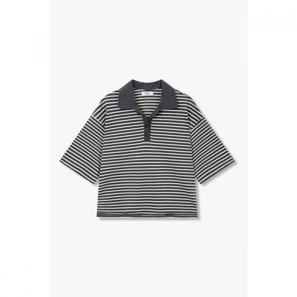 STUDIO TOMBOY STripe Collar ShorT Sleeve T shirT 9176222999