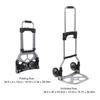 Dolly Cart Folding Hand Truck Dolly 70kg Bearing with 2 Wheels for Transportation Hand Truck Dolly Portable Cart Push Cart Dolly
