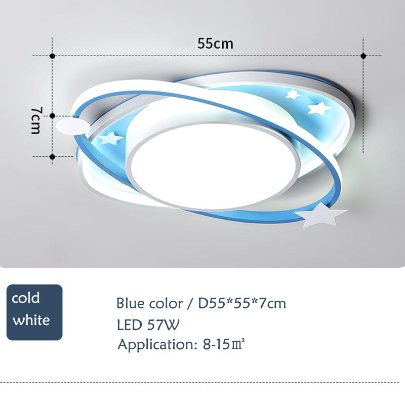 Cartoon Nursery Kids Ceiling Light Oval Blue creative personality lamp For Children's Room Girls Boys Bedroom Light Led ZM1019