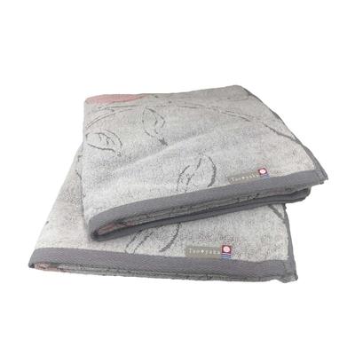 Imabari Towel Taoyaka Floral Bath Towel Certified Set of 2 Water Absorbent Made In Japan Cotton 2 Bath 100% (Apple, Towels)