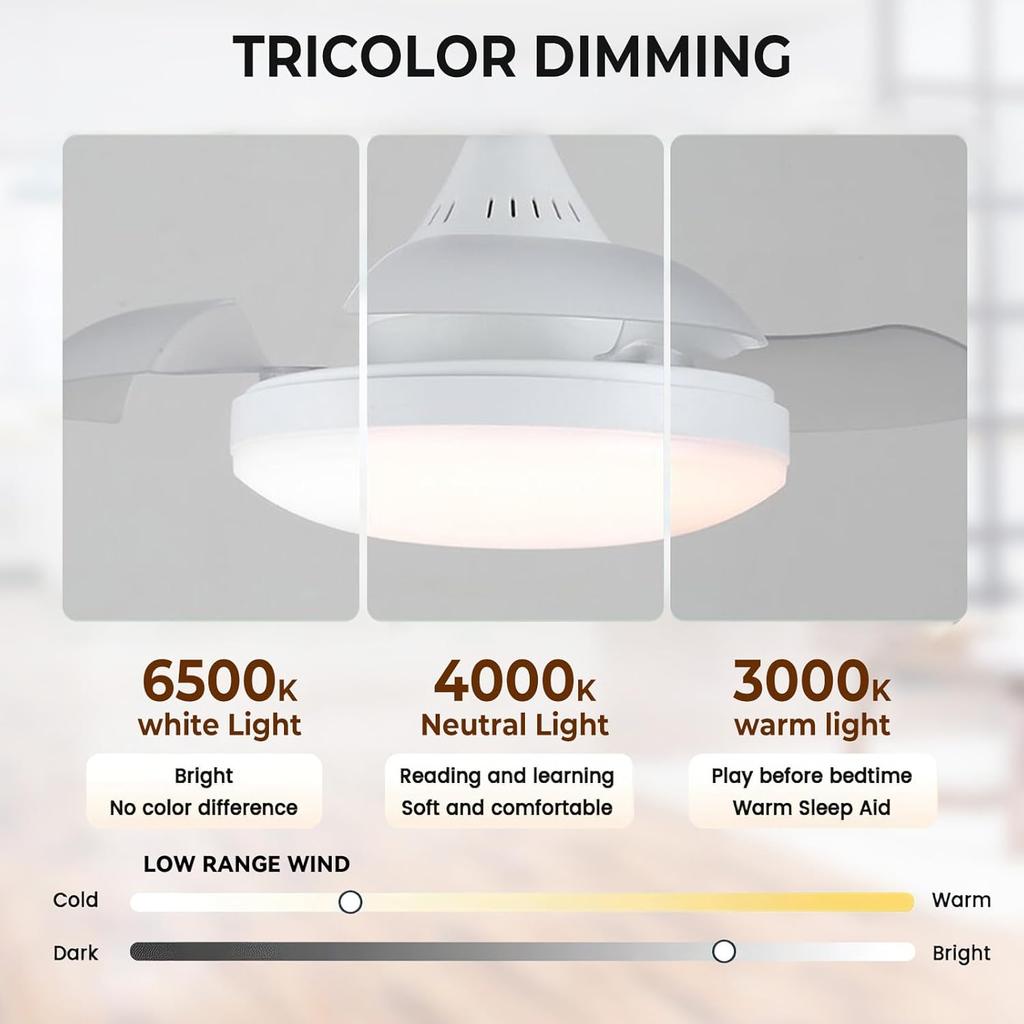 Modern Design E27 Socket Fan Light Smart Invisible Retractable Led Socket Ceiling Fan With Light and Remote for Bedroom Dining