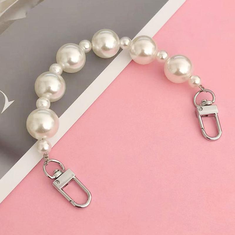 23cm Imitation Pearl Bag Decoration Luggage Accessories Chain Women Handbag Shoulder Bag Strap Chain Decorative Pearl Chain