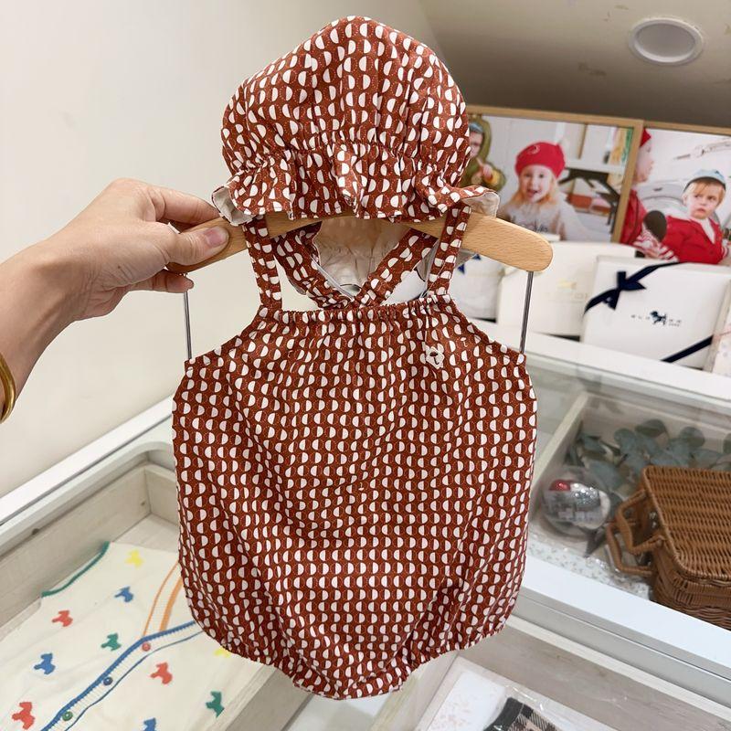 

Korean Children s Clothing 25 Summer New Style Cotton Overalls for Boys and Girls, Cute Romper with Hat V Friend 5% off 80
